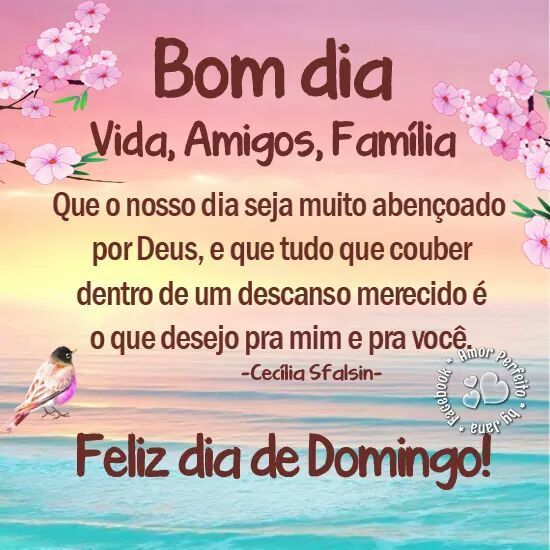 Feliz dia de domingo