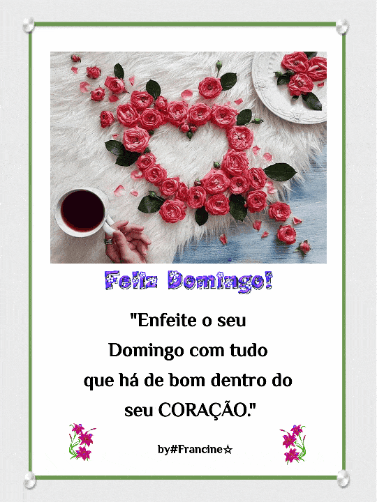 Enfeite o seu domingo