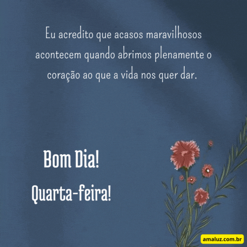 Bom dia Quarta-feira acasos