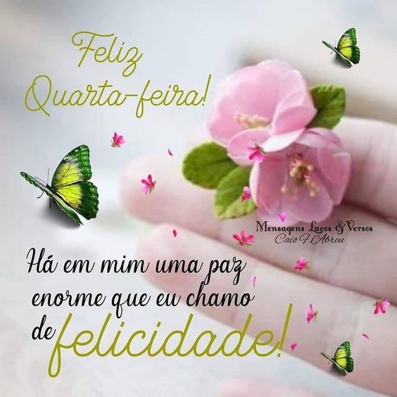 Quarta-feira há uma paz enorme