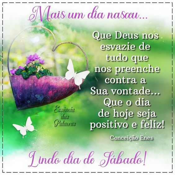 Lindo dia de Sábado nasceu