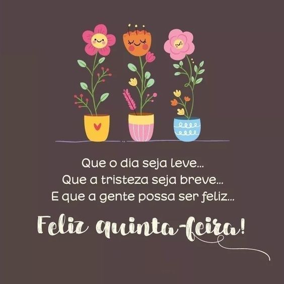 Quinta-feira seja leve