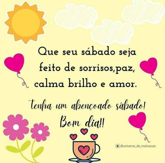 Tenha abençoado sábado