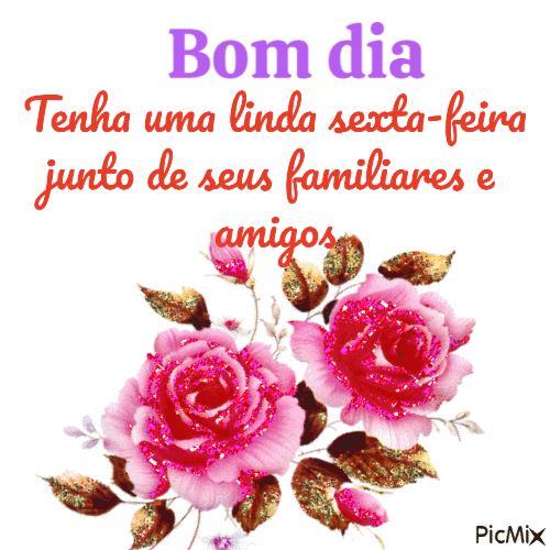 Tenha uma linda sexta bom dia