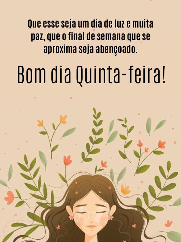 Bom dia quinta-feira de luz 