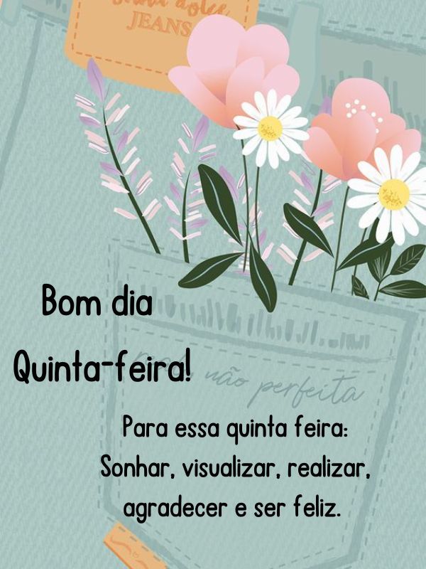 Bom dia quinta-feira sonhar