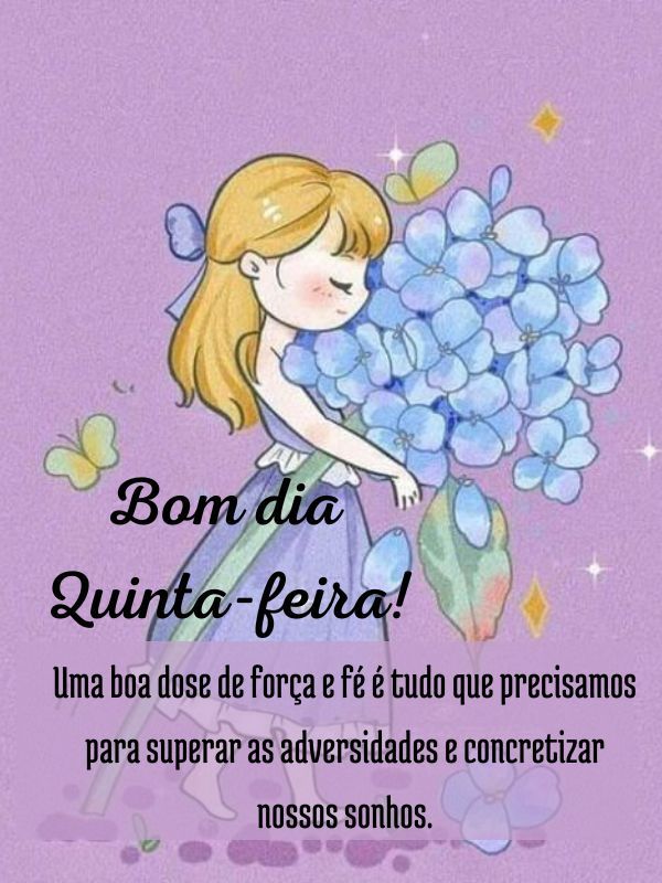 Bom dia quinta-feira fé