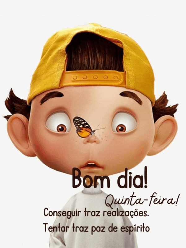 Bom dia quinta-feira realizar