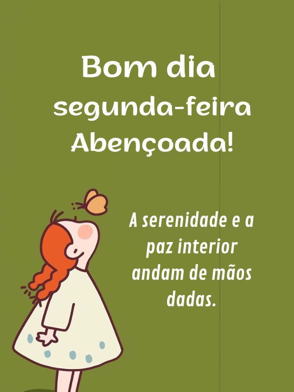 Bom dia Segunda-feira Abençoada mãos