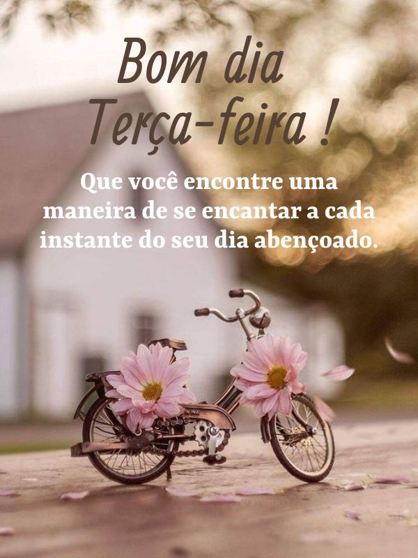 Bom dia terça feira abençoada bicicleta