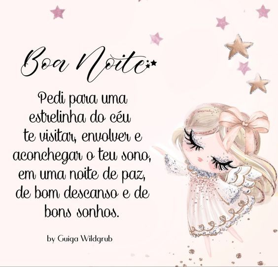 Boa noite uma estrelinha do céu