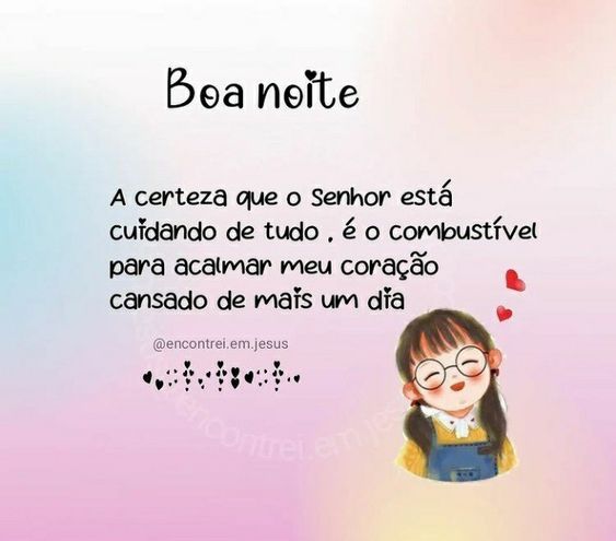 Boa noite cansado de mais um dia