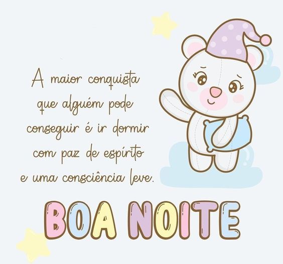 Boa noite com paz de espírito
