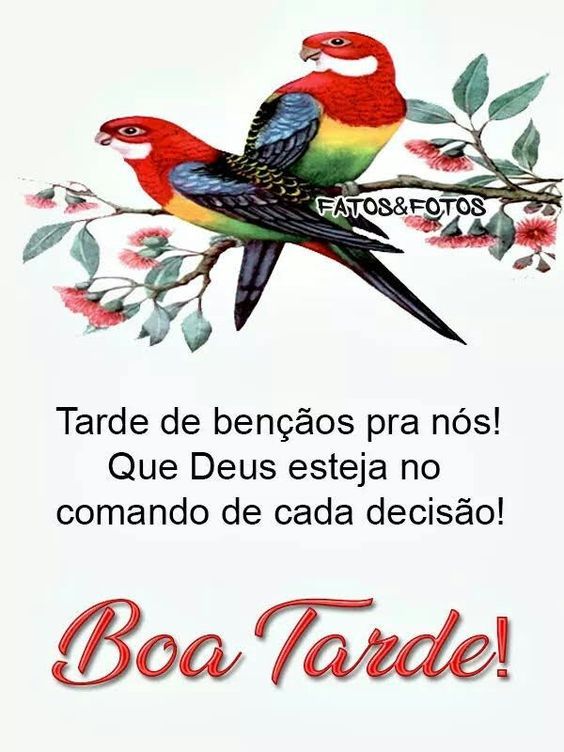 Tarde de bênçãos pra nós