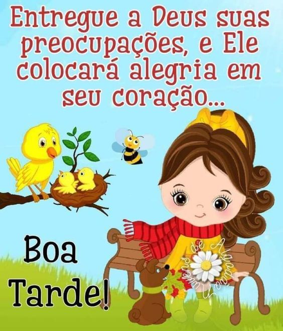 Boa tarde alegria em seu coração