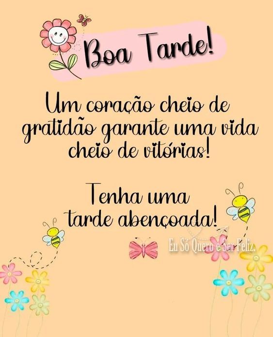 Tenha uma tarde abençoada