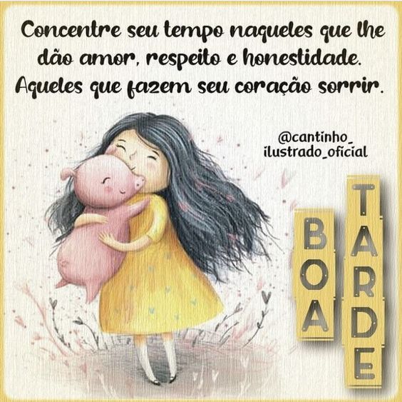 Boa tarde coração sorrir