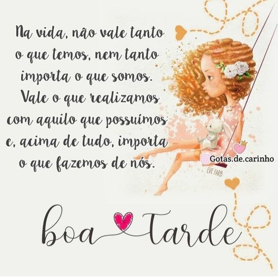 Boa tarde na vida vale