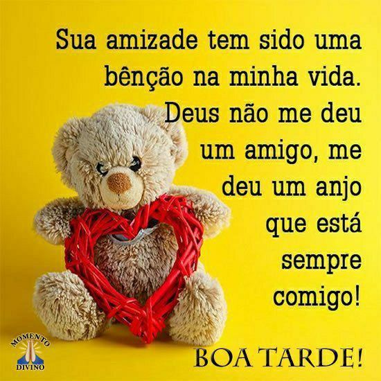 Sua amizade tem sido uma bênção