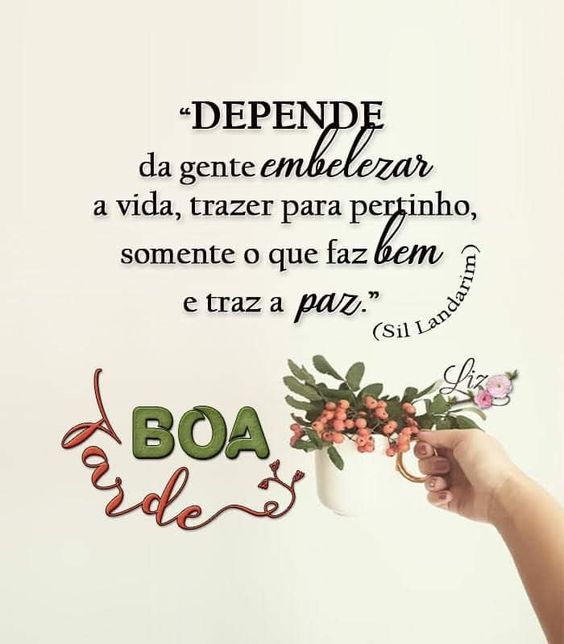 Boa tarde traz a paz