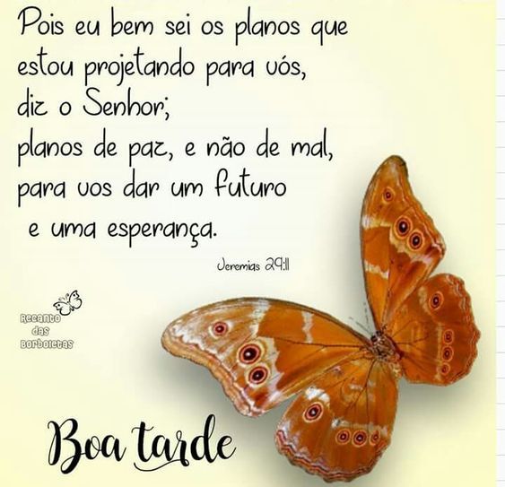 Jeremias 29:11 Boa tarde