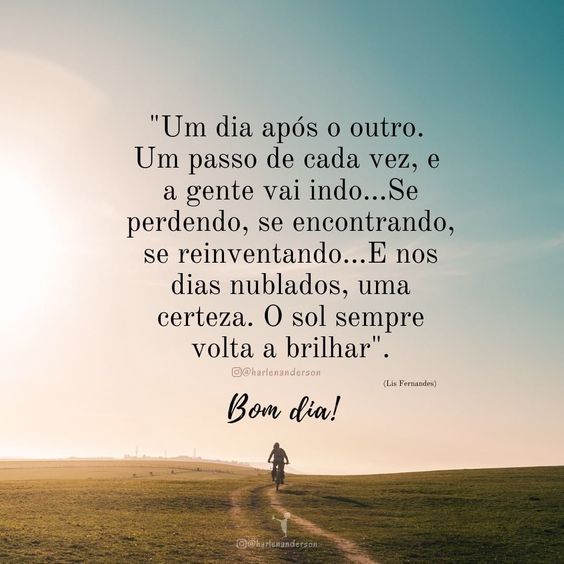 Bom dia motivacional do dia