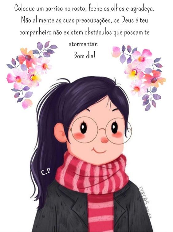 Bom dia um sorriso no rosto