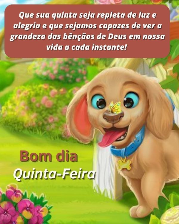 quinta-feira com mensagens de bom dia