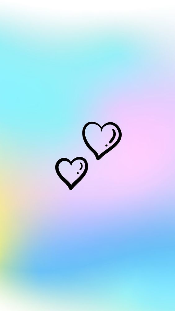 Wallpaper dois corações simples