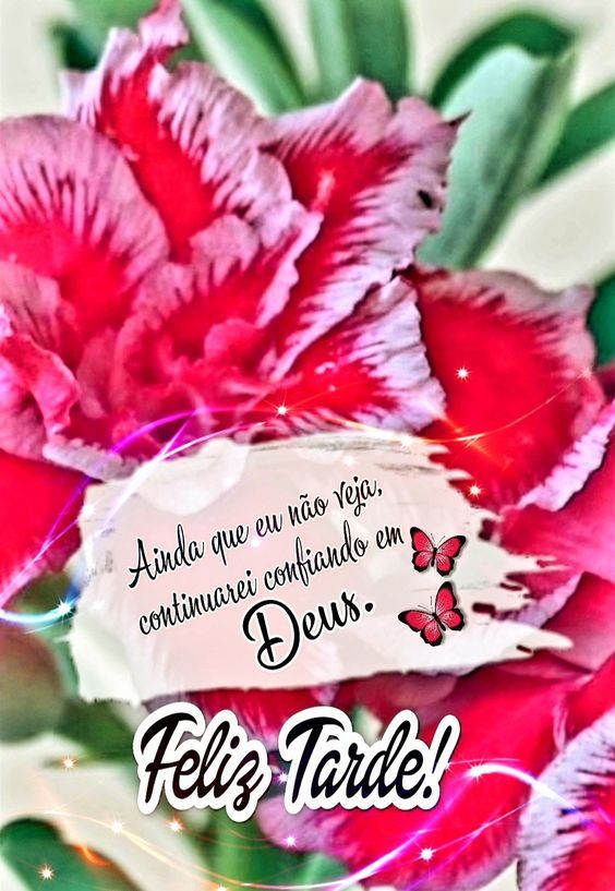 Feliz tarde confiando em Deus