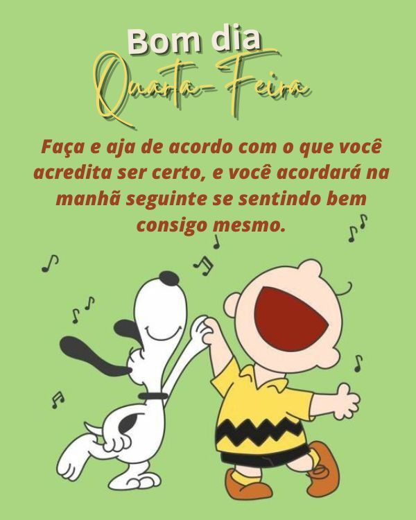 Imagens De Bom Dia Quarta-feira Snoopy Com Frases Abençoadas