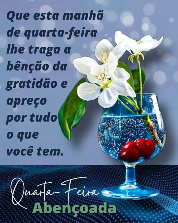 Quarta-feira abençoada