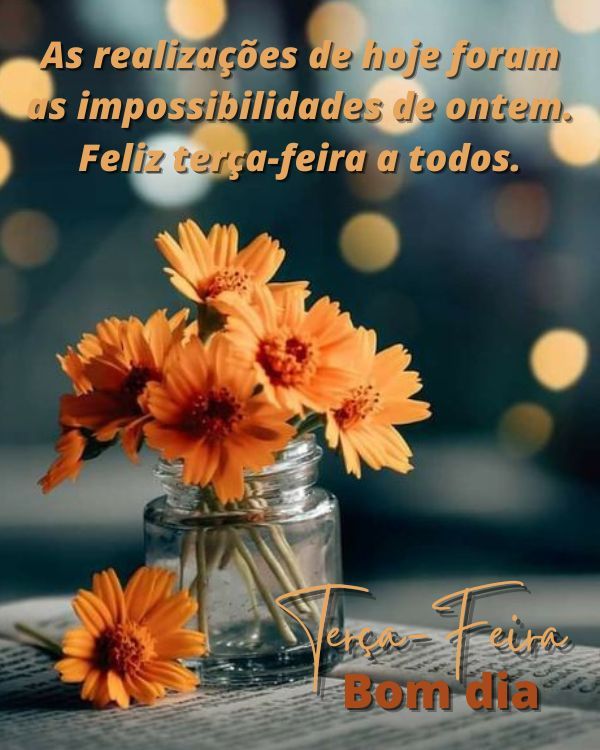 Terça-feira com flores