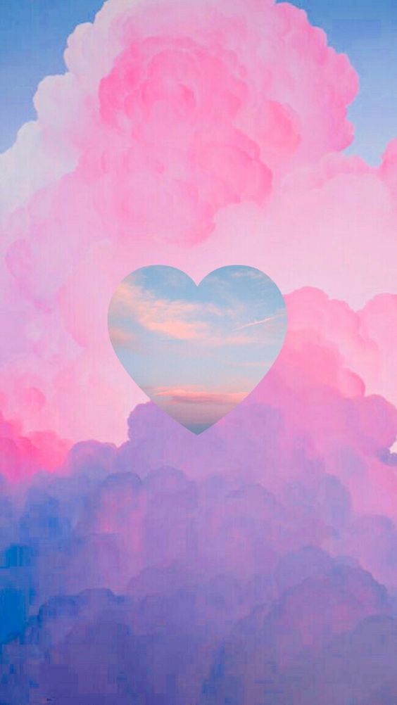 Nuvens coração wallpaper