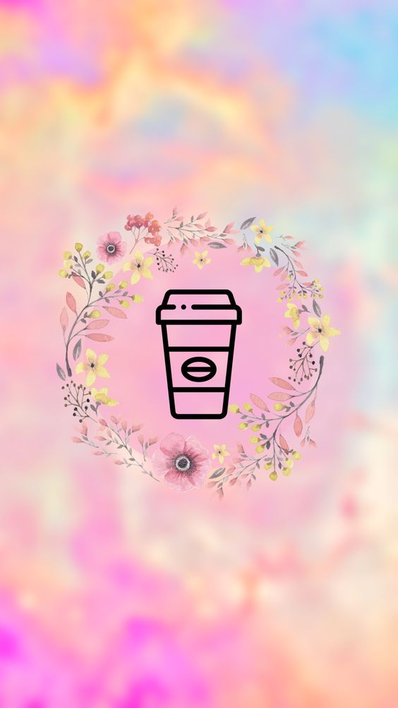 Wallpaper café e flores