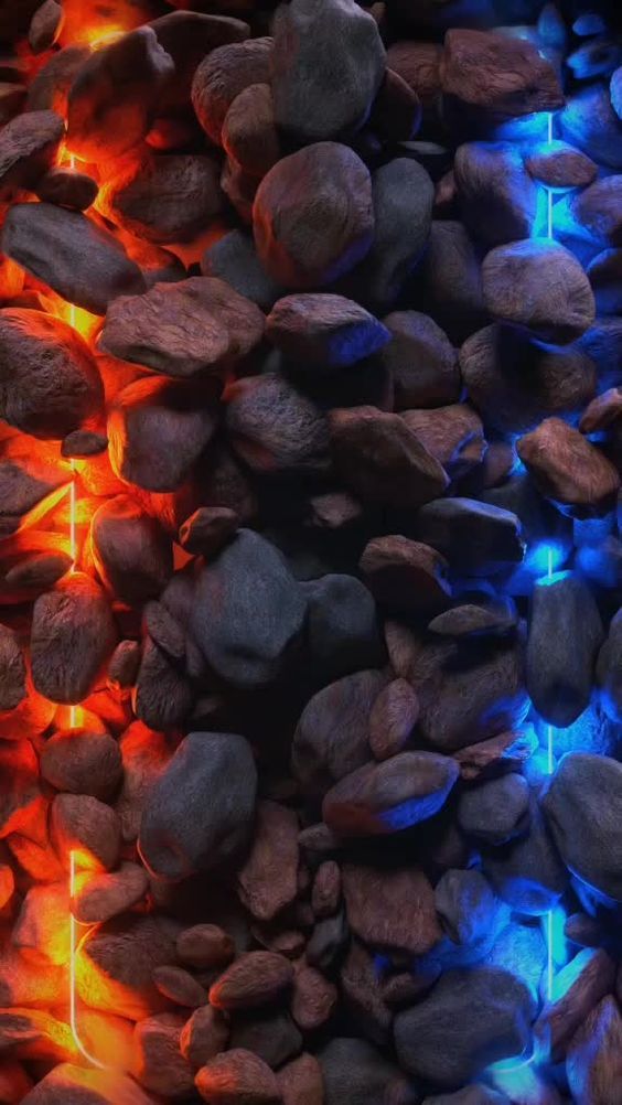 Wallpaper pedras neon