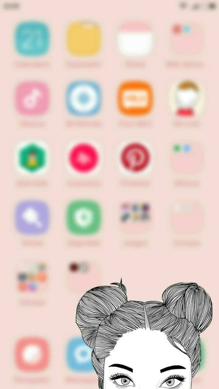 Belo papel de parede delicado rosa