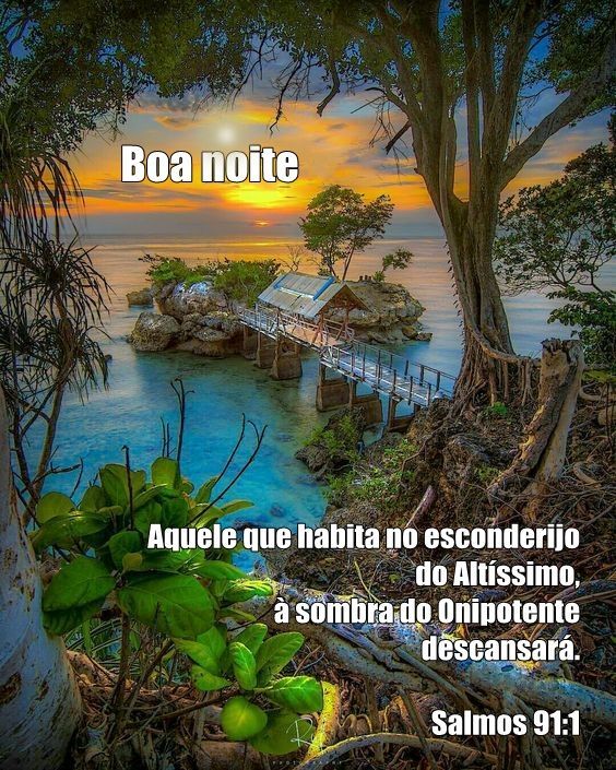 Boa noite, mensagem bíblica