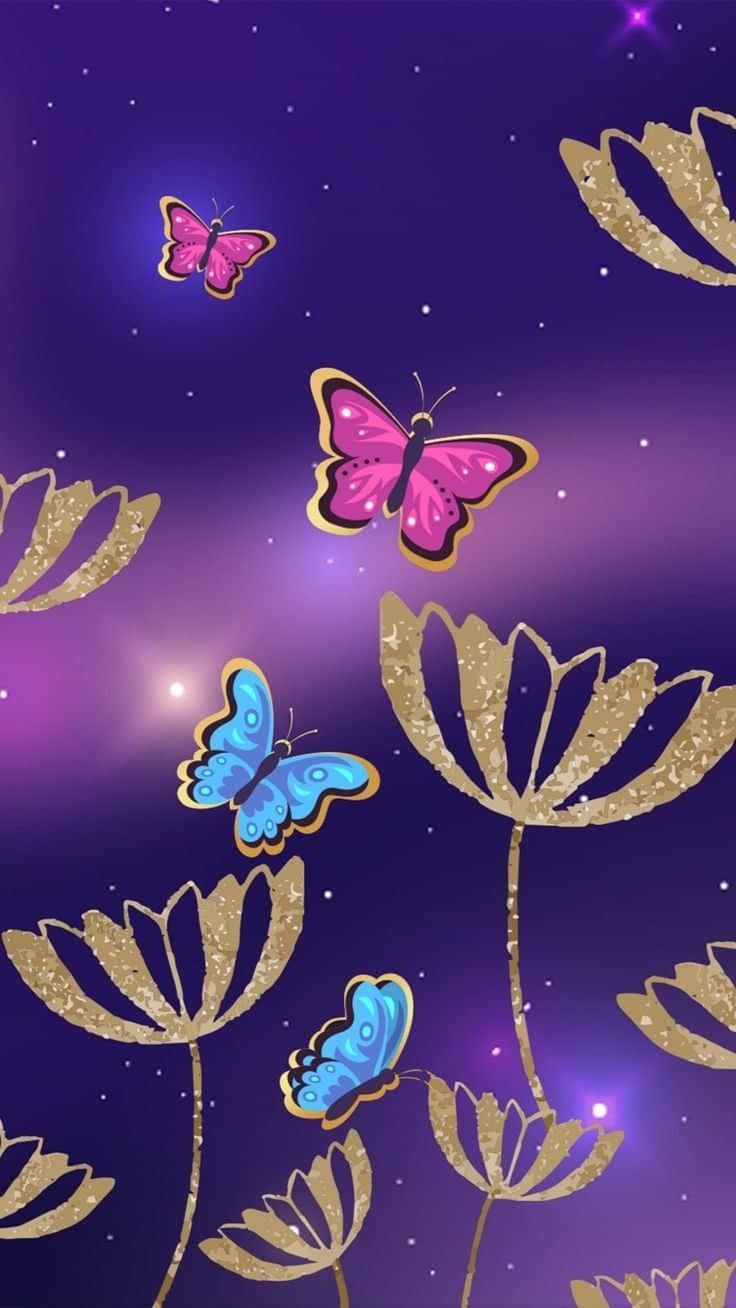 Imagem de papel de parede roxo e preto