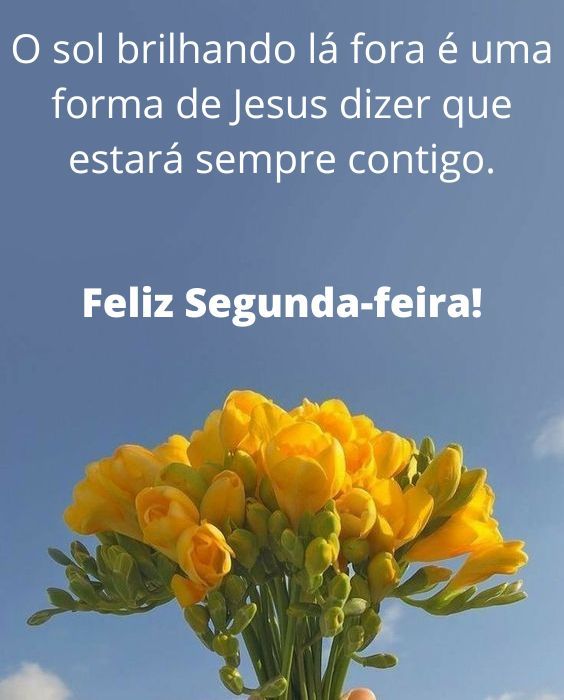 Jesus contigo feliz segunda-feira
