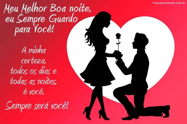 Meu melhor boa noite é sempre para você meu amor!