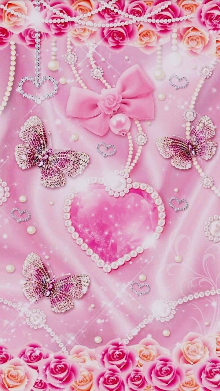 Papel de parede rosa brilhante