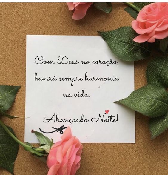 Abençoada noite com Deus