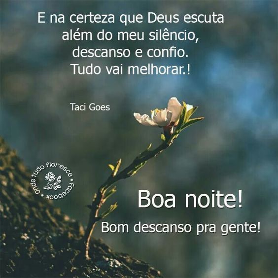 Bom descanso pra gente