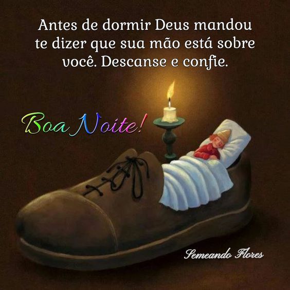 Boa noite descanse e confie