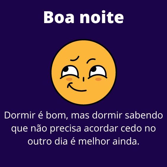 Boa noite dormir e bom