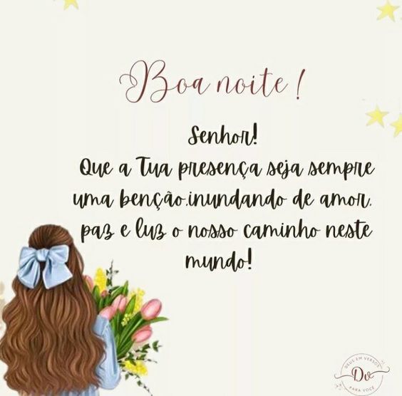 Boa noite paz e luz