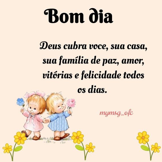 Bom dia abençoado de felicidade