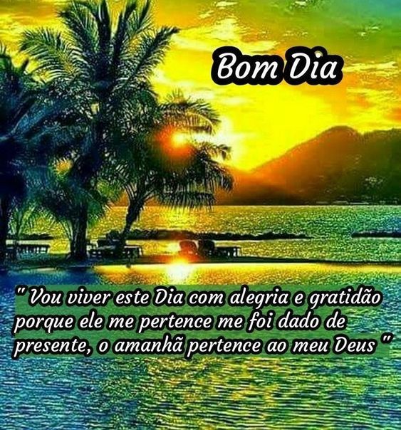 Vou viver este dia com alegria