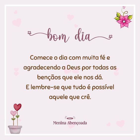 Comece o dia com muita fé